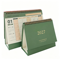 Calendrier de bureau minimaliste 2027 - Planificateur mensuel créatif et suivi des habitudes quotidiennes pour étudiants et employés de bureau