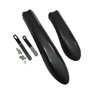 Guardabarros gruesos para bicicleta de montaña, guardabarros de resina plástica duradera, color negro, para accesorios de ciclismo - Product Image 1