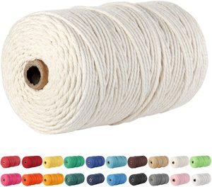 Bán Sỉ Dây Bện 3 Sợi Dây Cotton Màu 4Mm