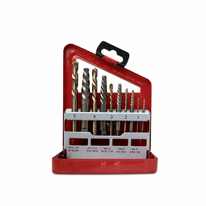 Juego de Extractores de Tornillos y Brocas de Rosca Izquierda, 10 Piezas, Kit para Extraer Tornillos Dañados, Extractor de Pernos Rotos para Reparación, 10 Piezas/Juego, M35 Izquierda - Product Image 6
