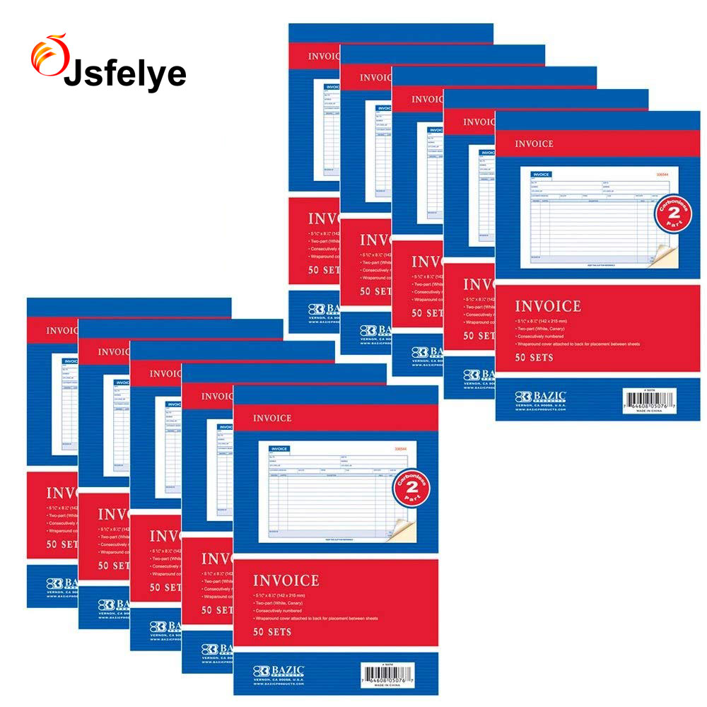 Пользовательский дизайн NCR, тройная счетная книга 203x137 мм