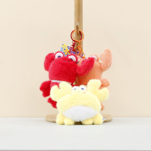 Porte-clés en peluche Poisson-clown, adorable porte-clés en peluche d'animaux marins, poulpe, requin, baleine, méduse, homard, crabe, jouets en peluche - Product Image 3