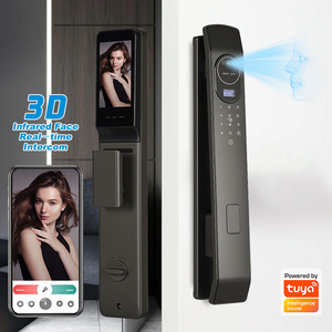 Tuya thông minh Wifi thông minh Điện tử từ an ninh khóa cửa Keyless vân tay nhận dạng khuôn mặt kỹ thuật số gỗ cửa xử lý - Product Image 2