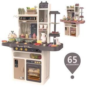 Nouvel ensemble de jouets de <span class=keywords><strong>cuisine</strong></span> pour enfants de 65 pièces, jeu de simulation de cuisinière, <span class=keywords><strong>cuisine</strong></span> préscolaire, jouets de <span class=keywords><strong>cuisine</strong></span> de 93,5 cm, jouets <span class=keywords><strong>d</strong></span>'appareils électroménagers - Product Image 1