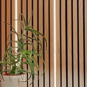 Bande lumineuse LED moderne, écologique, ignifuge, panneau acoustique décoratif mural intérieur <span class=keywords><strong>en</strong></span> <span class=keywords><strong>bois</strong></span> pour une insonorisation élégante - Product Image 3