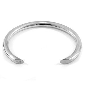 Bracciale rigido Samson Round Maxi Wayfarer in argento - Product Image 4