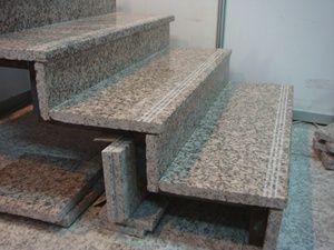 <span class=keywords><strong>Dalles</strong></span> de granit rose saumon, base rose chaud avec des reflets gris-noirs, comptoir de cuisine OEM et pavage extérieur rustique - Product Image 2