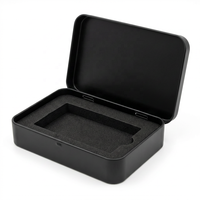 Boîte rectangulaire en métal à petit couvercle à charnière personnalisée pour bonbons à la menthe outils de maquillage stockage de cigarettes étui à collation en fer blanc