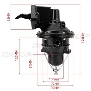 Para Mercruiser OMC Volvo Penta 2.5 3.0 3.7, Piezas de Motor Automotriz, Bomba de Combustible Mecánica, Pieza de Modificación Metálica Anticorrosión - Product Image 5