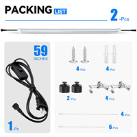 Lampes de culture LED étanches IP66 à spectre complet 120V T8 T12 T20 4 pieds 45W 50W pour le semis, la culture, la floraison, l'agriculture, le jardin