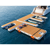 Île flottante en PVC Drop Stitch, plateforme flottante gonflable, piscine gonflable pour la mer, plateforme aquatique gonflable pour la mer