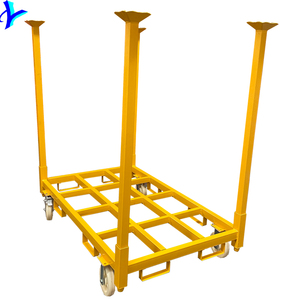 Rack de pile de stockage mobile d'entrepôt personnalisé avec chariot à roues - Product Image 1