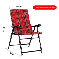 Chaise de plage pliante en acier léger au design moderne, vente en gros en Arabie Saoudite, chaises d'extérieur pour adultes, pique-nique, camping
