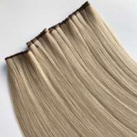 Rambut Manusia Rusia 100% Mewah, Laris Manis, Anti Kusut & Anti Rontok, Double Drawn Genius Weft, Kutikula Tersusun Rapi, Ready Stock, Pengiriman Cepat