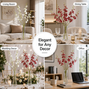 Orquídeas Artificiales de 80cm, Orquídeas Mariposa de Seda con Tacto Real, Venta al por Mayor para Decoración de Bodas, OEM/ODM - Product Image 5