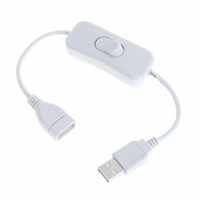 Kabel Ekstensi ON/Off Sakelar USB 4 PIN Kabel 2.0 Sinkronisasi Data 303 Rocker Toggle Line Wire untuk LED Strip Hard Drive Lampu Bertenaga USB