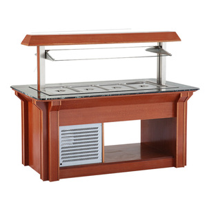 Equipo Refrigerado para Buffet de Hotel y Restaurante, Barra de Ensaladas Elevable de Mármol de 1830 mm - Product Image 1