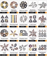Plaquettes en carbure d'origine, plaquettes en carbure de tungstène triangulaires, outil de tournage CNC, haute précision, haute vitesse TNMG160404 TNMG22040812
