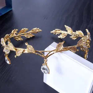 2024 Top Nova Princesa Tiara e Coroas Cristal Gota Testa Ornamento Headband Tiara Jóias