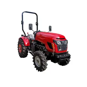 Trator agrícola de 25 hp ~ 220 hp, trator de 4 rodas com barra de rolo e teto ou cabina