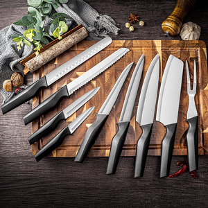 Juego de Cuchillos de Cocina de 9 Piezas, Juego de Cuchillos de Acero Inoxidable para Cocina con Bolsa de Almacenamiento de Tela Oxford, <span class=keywords><strong>Cuchillo</strong></span> <span class=keywords><strong>Profesional</strong></span> para Deshuesar Jamón - Product Image 1