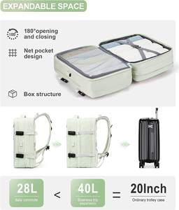 Mochila de Viaje Grande Personalizada para Mujer, Impermeable, Informal, para Deportes al Aire Libre, con Puerto de Carga USB y Compartimento para Zapatos - Product Image 5