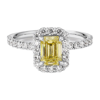 Bague unisexe de luxe tendance Verdia en argent sterling 925 avec moissanite couleur D VVS1 taille émeraude, design halo et sertissage pavé, plaqué rhodium