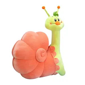 New Design Snail Plush Doll Soft Pillow Plush Toy Wholesale Cushion Nap Pillow Weird Snail Girls Gift