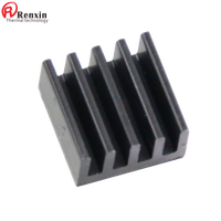 Heat Sink Kit Aluminium perak IP65 Heatsink printer pendingin Motor Stepper untuk pendingin VRM GPU Stepper Driver 3D 40x40x20mm 40mm