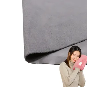 Fourniture directe de polyester élastique Ollie velours tissu stratifié TPU film tissu composite imperméable pour cache-cou