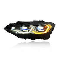 JY - Luces LED Personalizadas de 12 V para Automóviles y Señales de Giro para BMW Serie 4 G22 G82 (2021-2024), Amarillo/Blanco/Ámbar, Conexión Plug and Play, Faro Delantero G22