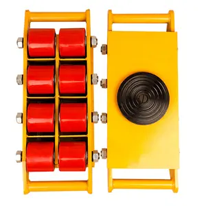 Heavy Duty Machine Dolly Skate Machinery Roller Mover <strong>Cargo</strong> <strong>Trolley</strong> <strong>6</strong> <strong>Ton</strong> 13200lb Steel Rollers 360 Degree Rotation - Product Image 1