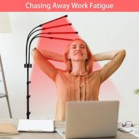 Lampe de bureau LED réglable 660nm 850nm dispositif de thérapie par la lumière rouge infrarouge lampe de soin de trépied de conception moderne pour le soulagement de la douleur du corps du visage