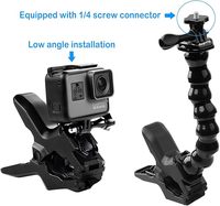 2025 Usine Directe WholesaleSupptig Action Sports Caméras Flexibles Col De Cygne Mâchoires Flex Clamp Clip Mount pour GoPro
