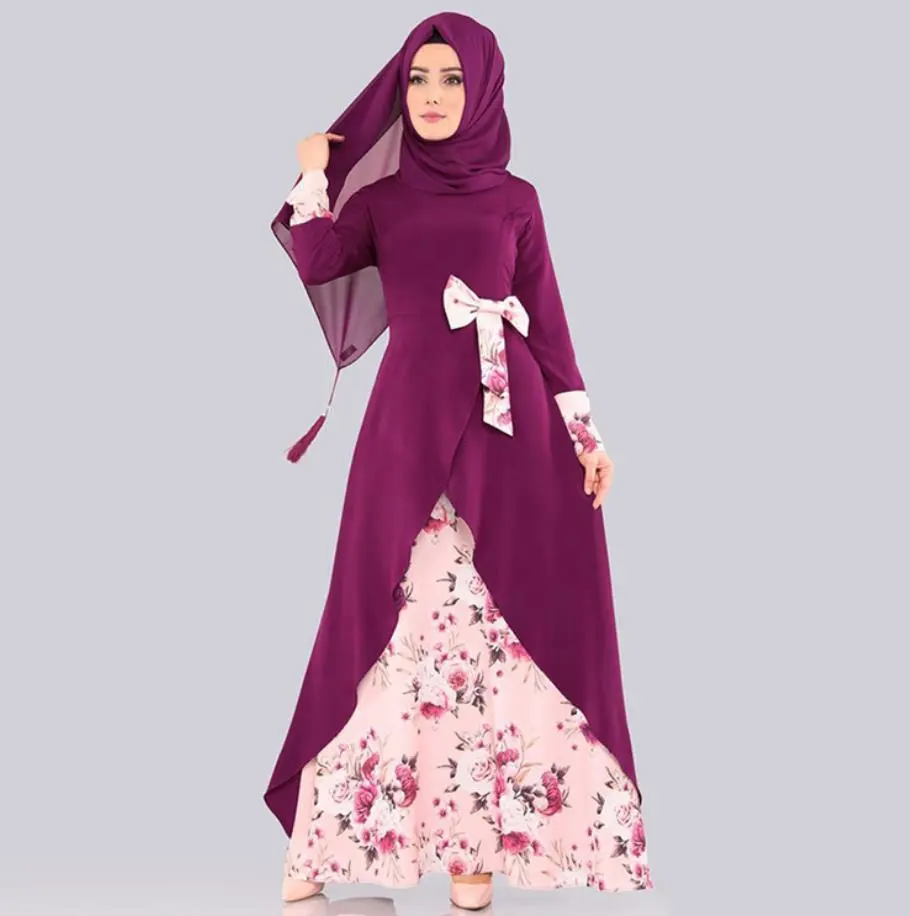 新着アバヤドバイヒジャーブイスラム教徒のドレスカフタンマロカイントルコのドレスカフタンアバヤイスラム女性のための服