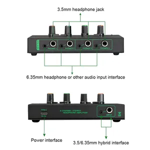 Amplificateur de casque stéréo portable Voxfull 4 canaux - Product Image 2