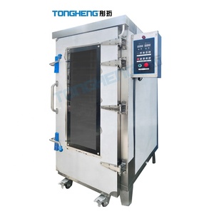 Vaporera Industrial de Acero Inoxidable para Arroz con 12 Bandejas, Máquina de Vaporización de Alimentos a Gas, Construcción Metálica TH-TC12 Industria - Product Image 2