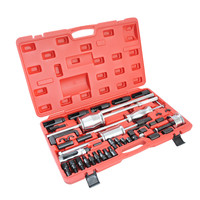 40 pcs Injecteur de carburant pour moteur diesel automobile Adaptateur à rampe commune Extracteur d'injecteur Kit d'outils de retrait de marteau coulissant