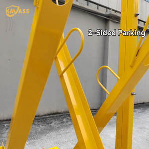 Soporte Vertical Semi-vertical para Bicicletas KAVASS, Tipo X de Alta Densidad, para Almacenamiento y Estacionamiento en Apartamentos Comerciales, Hogares y Garajes - Product Image 4