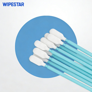 WIPESTAR Écouvillons industriels en <span class=keywords><strong>coton</strong></span> pour salle blanche 741 Polyester 100 pièces/sac OEM ODM pour plaquettes, puces et cartes de circuits intégrés - Product Image 1