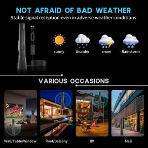 Actualización 2025 <span class=keywords><strong>Antena</strong></span> de TV Digital para Interiores/Exteriores USB SMA Intensificador de Señal 3M Gran Smart TV Recepción de 1500 Millas Material de Acero - Product Image 5