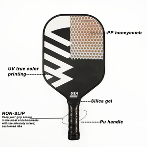 Pagaie d'épaisseur personnalisée approuvée par Usapa Pagaie de Pickleball en fibre de carbone à utiliser pour le divertissement - Product Image 5