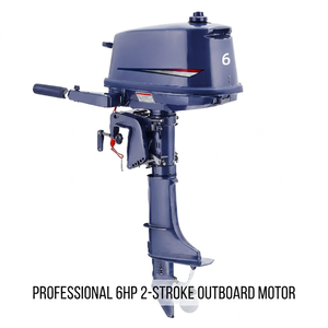 Moteur hors-bord essence 6 CV 2 temps pour bateau <span class=keywords><strong>de</strong></span> <span class=keywords><strong>plaisance</strong></span> et skiff, propulsion supérieure, taille compacte, neuf, vente en gros - Product Image 1