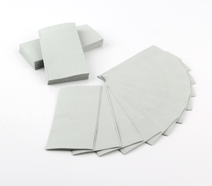 <span class=keywords><strong>Serviettes</strong></span> de table jetables grises 2 plis écologiques 40x40cm <span class=keywords><strong>pré</strong></span>-<span class=keywords><strong>pliées</strong></span> en sachet pour restaurants, mariages, traiteurs (vente en gros) - Product Image 3