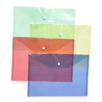 Carpeta de Archivo Transparente Impermeable de PVC Personalizada, Bolsa para Documentos Multicolor para la Escuela y la Oficina