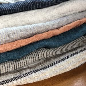 Tissus en lin 100% teints en fil, lavés à l'enzyme, délavés, pour la vente en gros - Product Image 2