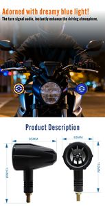 Système de haut-parleurs de clignotants. Clignotant de moto universel avec haut-parleur <span class=keywords><strong>Bluetooth</strong></span> et antivol - Product Image 4