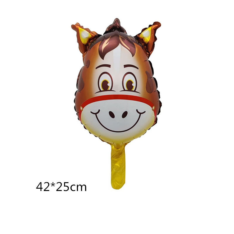 Tête de poney jaune 44*27cm