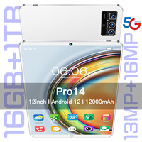 Tablette pour enfants Pro14 Professional Edition 16 Go de RAM 1 To de ROM 12 pouces avec appareil photo Android 12 4G antichoc toute nouvelle MTK Octa-core