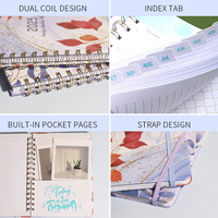 Carnet à spirale personnalisé avec couverture rigide, agenda à spirale, carnet de notes avec logo personnalisé, option de couleur, option cadeau, estampage à chaud doré